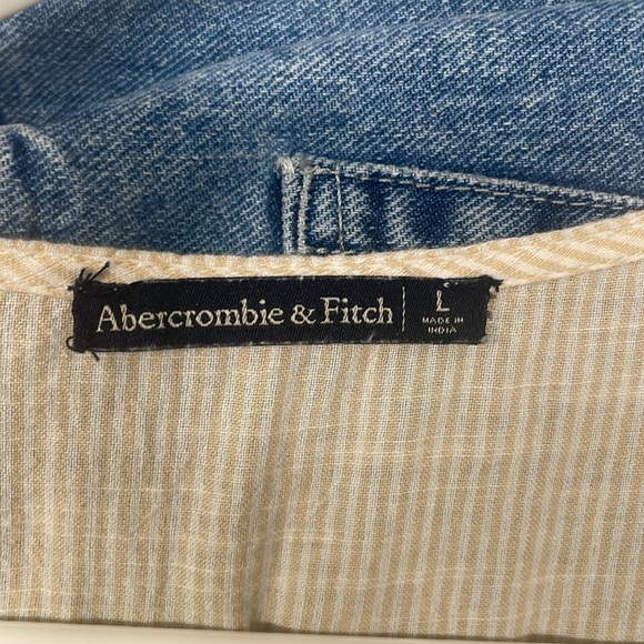 Abercrombie & Fitch striped front-tie romper: size L - Picture 4 of 5